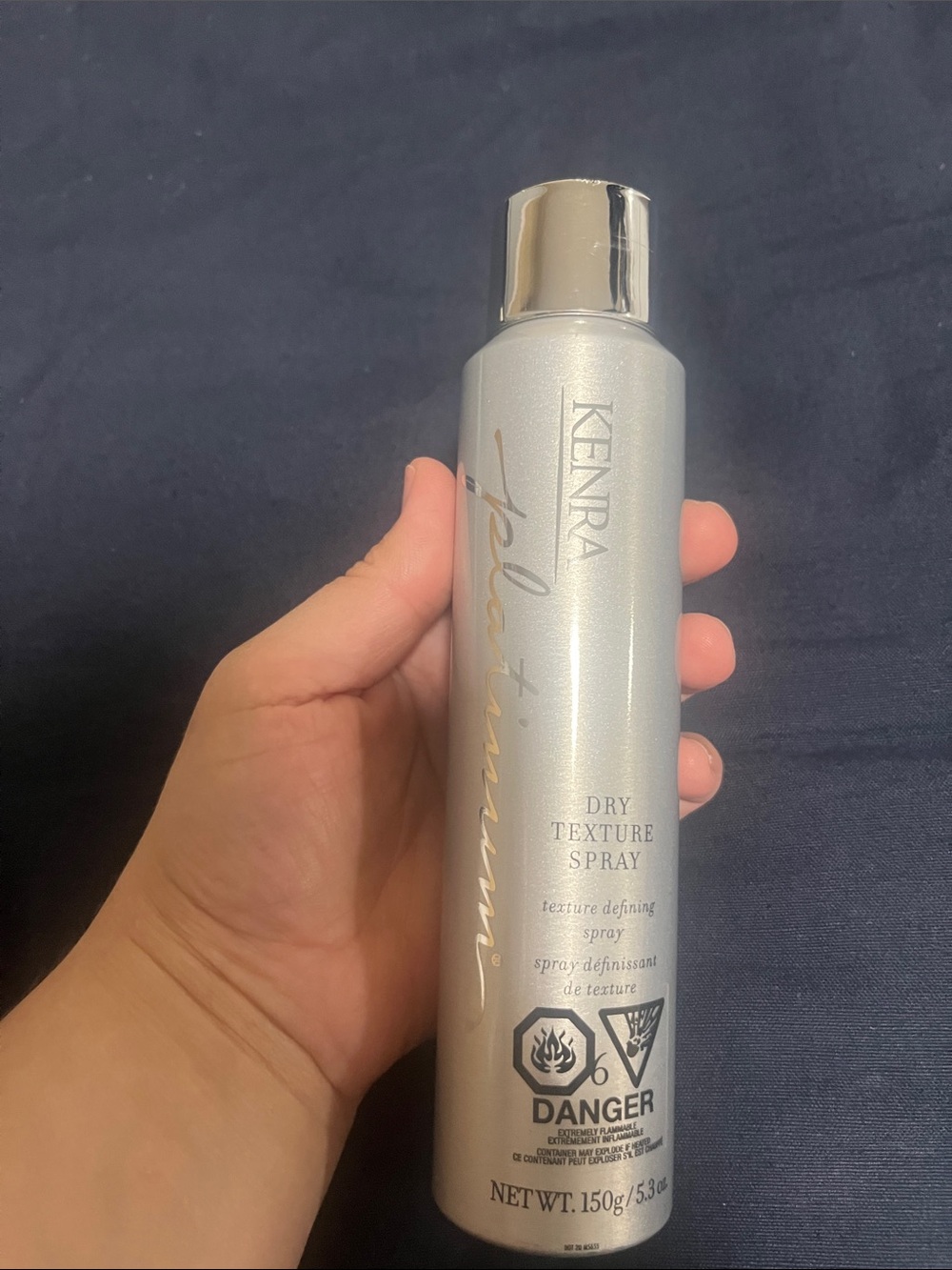KENRA Platinum Dry Texture Spray — Silver